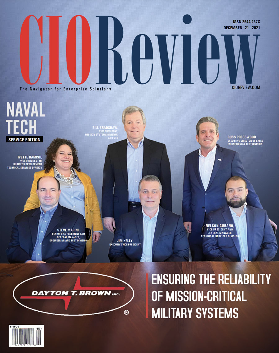 DTB named one of the Top 10 Naval Tech companies CIOReview Magazine Cover.