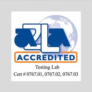 A2LA Accredited Test Lab A2LA Logo